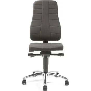 ESD židle Bimos All-In-One, s látkovým potahem, černá, s kolečky