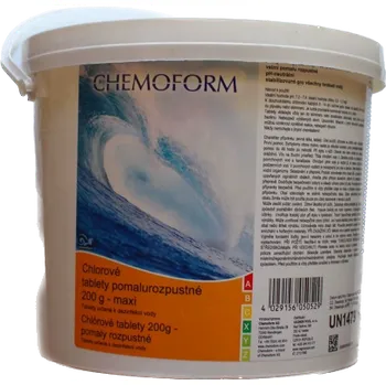 Bazénová chemie Chlorové tablety Maxi do bazénu - pomalurozpustné 3kg CHEMOFORM