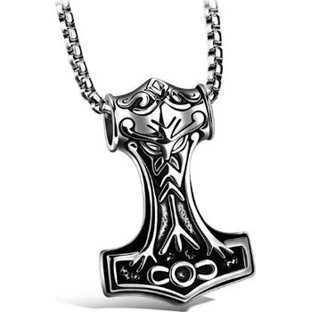 Seriál náhrdelník Thorovo kladivo Mjolnir Viking