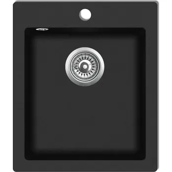 Granitový dřez Kuchyňský dřez single žula 141672 černý