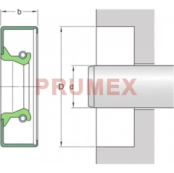 Gufero 25,40x38,07x4,78 (NBR-B) CRW1 R SKF CR 9859