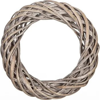 Věnec DP Craft Věnec proutěný 25 cm šedý