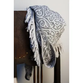 Polášek Holešov Pléd Kašmír šedý 100% bavlna Šedá 100x180 cm