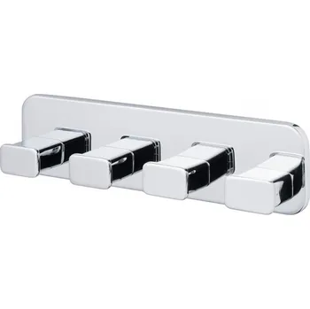 TORE – Věšáček na ručníky lišta 4 háky – chrom – 07818