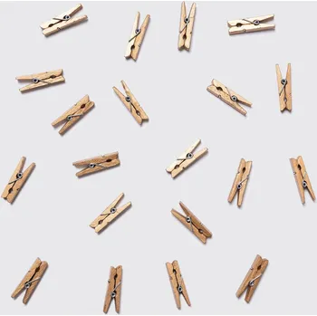 Větší kolíčky 3,5 cm | Zlaté, 15 ks