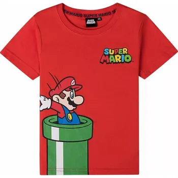 Chlapecké tričko TRIČKO SUPER MARIO červené 85b Velikost: 104