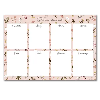 Diář Canli týdenní plánovač Flower