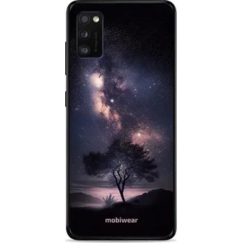 Pouzdro na mobilní telefon Lesklý kryt Mobiwear Glossy - Samsung Galaxy A41 - G005G Strom s galaxií (Prémiové lesklé pouzdro, obal, kryt Mobiwear Glossy na mobil Samsung Galaxy A41 - G005G Strom s galaxií, materiál Plast + TPU silikon - krytí po všech stranách, neošoupatelný potisk
