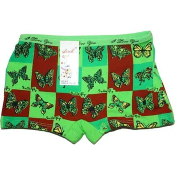 Dívčí kalhotky boxerky potisk motýlci 9012 - 478/14