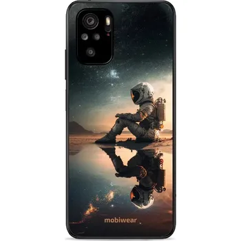 Pouzdro na mobilní telefon Lesklý kryt Mobiwear Glossy - Xiaomi Redmi Note 10 - G003G Astronaut na samotce (Prémiové lesklé pouzdro, obal, kryt Mobiwear Glossy na mobil Xiaomi Redmi Note 10 - G003G Astronaut na samotce, materiál Plast + TPU silikon - krytí po všech stranách,)