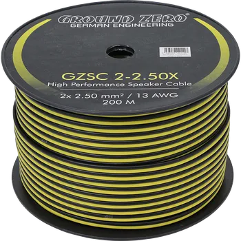 Reproduktor do auta Ground Zero GZSC 2-2.50 transparentní repro kabel 2x2,5mm2