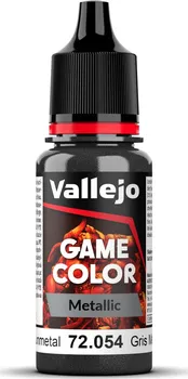 Modelářská barva Vallejo Game Color 72054 Dark Gunmetal 18 ml