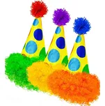 Klobouk Klaun s Parukou, různé barvy