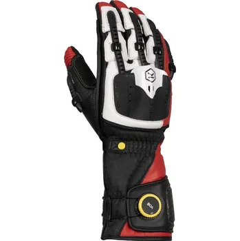 Moto rukavice Sportovní motocyklové rukavice Knox Handroid V červené Velikost: L