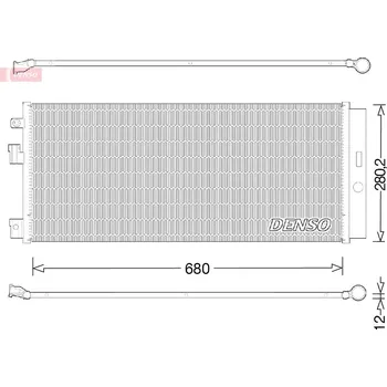 Výparník klimatizace Kondenzátor, klimatizace DENSO DCN20023