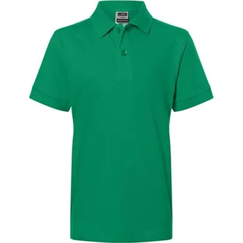 Chlapecké tričko James&Nicholson Dětská polokošile JN070K Irish Green XL (146/152)