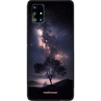 Pouzdro na mobilní telefon Lesklý kryt Mobiwear Glossy - Samsung Galaxy A51 - G005G Strom s galaxií (Prémiové lesklé pouzdro, obal, kryt Mobiwear Glossy na mobil Samsung Galaxy A51 - G005G Strom s galaxií, materiál Plast + TPU silikon - krytí po všech stranách, neošoupatelný potisk