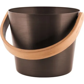 RENTO Saunové vědro hliníkové 5l - tm. hnědá