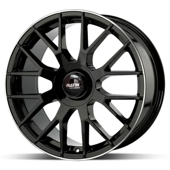 Disk Alu disk Platin P108 BLP 8x19 5x112 ET38 černý leštěný