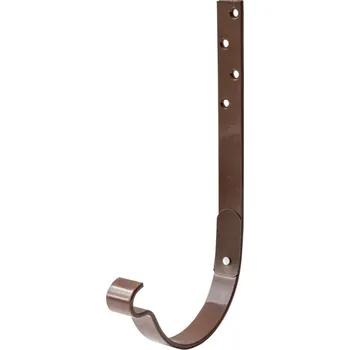 okap Gutta Aqua žlabový hák pozink čelní pro PVC žlaby Okapové systémy 125 x 210 mm antracit