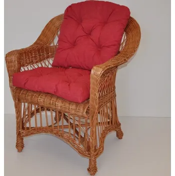 Zahrada Axin Trading s.r.o. Křeslo Weigier přírodní - polstr vínový melír