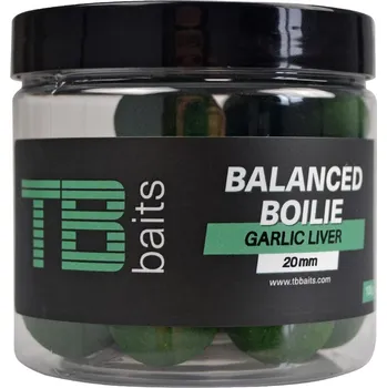 Nástraha Vyvážené boilie TB Baits Balanced + Atraktor Garlic Liver 100g 20mm