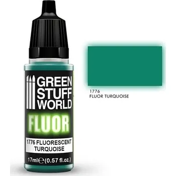 Speciální výtvarná barva Green Stuff World Fluor Paint Turquesa 17ml
