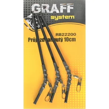 GRAFF - Průjezd zahnutý 10cm Superior - černá, bal. 3ks