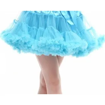 Dívčí sukně Sukně TUTU PETTI menší objem pro dívky 5-8 let - modrá azuro