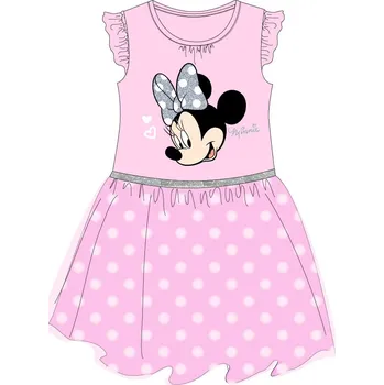 Dětská móda Minnie Mouse - licence Dívčí šaty - Minnie Mouse 5223B178, růžová Barva: Růžová, Velikost: 104