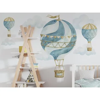 Samolepící dekorace DEKORACJAN Nálepka na zeď - Retro - Balóny