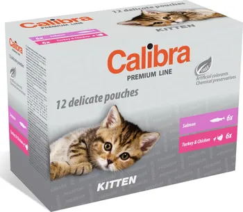 Krmivo pro kočku Calibra Cat Premium Kitten kapsičky Multipack 12x 100 g