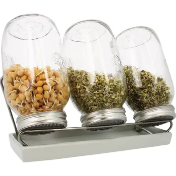 Nádoba na klíčení Eschenfelder Sada III 1500 ml sklenice na klíčení Barva: Bílá