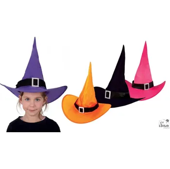 Karnevalový doplněk P'TIT CLOWN Dětský čarodějnický klobouk oranžový
