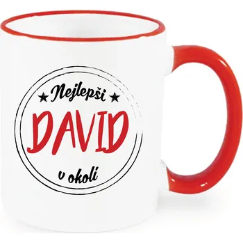 Hrnek -Nejlepší David v okolí Barva: Červená