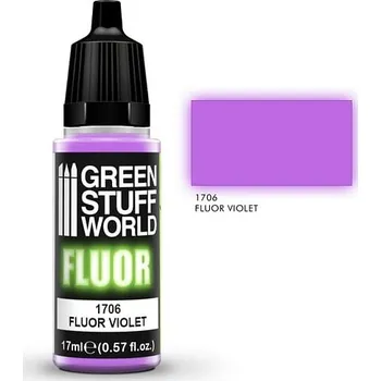 Speciální výtvarná barva Green Stuff World: Fluor Paint Violet (UV) 17ml