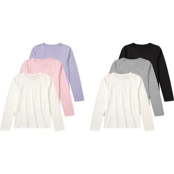 Dívčí tričko pepperts!® Dívčí triko s dlouhými rukávy, 3 kusy