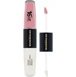 Dermacol 16H Lip Colour dlouhotrvající rtěnka a lesk na rty odstín 05 Sparkling Muse 2x4 ml