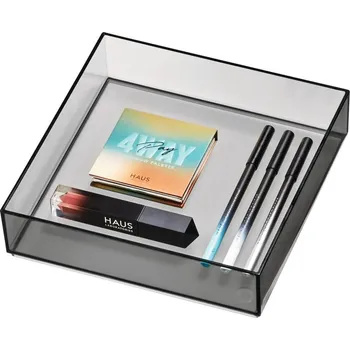 Organizér na kosmetiku Matně černý koupelnový organizér na kosmetiku z recyklovaného plastu – iDesign ID_1556862