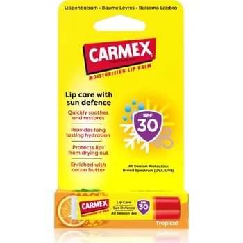 Péče o rty Carmex Tropical Sun Defense ochranný balzám na rty SPF 30 4,25 g