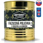 HOTOVKY Z PLECHOVKY Fazolová polévka s uzeným a klobásou Varianta: 800 ml