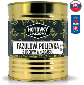 Hotové jídlo HOTOVKY Z PLECHOVKY Fazolová polévka s uzeným a klobásou Varianta: 800 ml