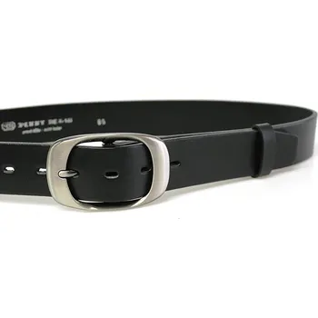 Opasek PENNY BELTS Kožený opasek 72NKS-63 černý - 95 cm