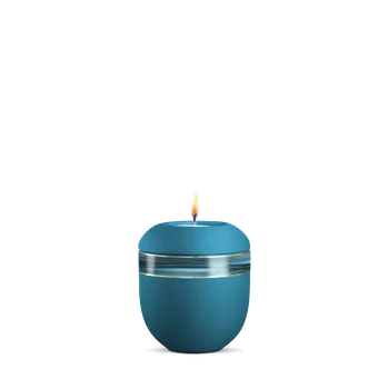 Smuteční dekorace Keramická miniurna Sorrento - Tyrkysová