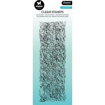 Razítko Studio Light Gelové razítko Studio Light, 6,8x20,4 cm - Gotické písmo