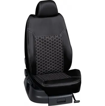 Potah sedadla Autopotahy Volkswagen CRAFTER / od r.2017->, 7 Mist, KOŽENKA > KS003 (KS003 / Černý koženkový bok)