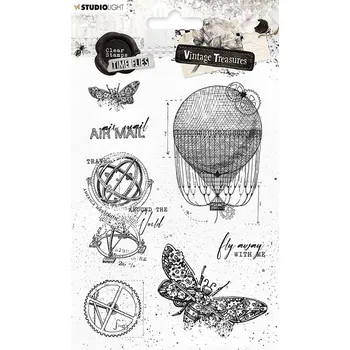 Razítko Studio Light Gelová razítka Studio Light "Vintage Treasures", 7 ks - Vintage motivy