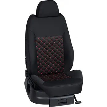 Potah sedadla Autopotahy Seat LEON / od r.2015->, 5 dveří,( FR ), STANDARD > KS002 (KS002 / Černý bok)