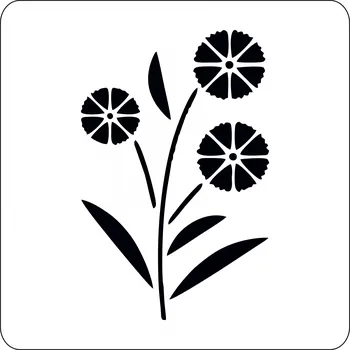ARTEMISS Květina - plastová šablona 486 Rozměr: C 14,5x14,5cm
