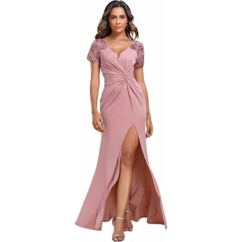 Dámské šaty Ever Pretty večerní a společenské šaty EP01669-3 růžová M (38)